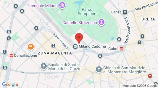 Apartments for rent i Milano Zona 1 - Centro storico - kort over placeringen