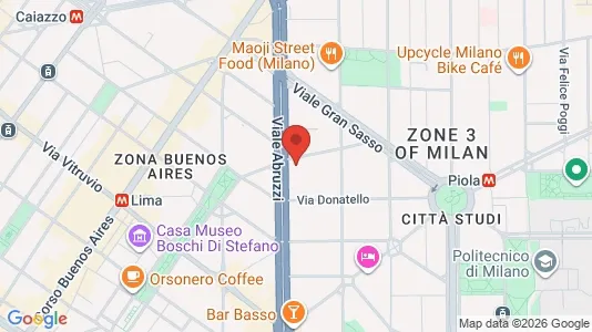 Apartments for rent i Milano Zona 3 - Porta Venezia, Città Studi, Lambrate - kort over placeringen