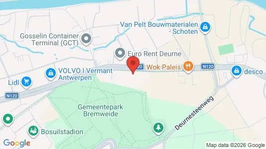 Apartments for rent i Antwerp Deurne - kort over placeringen