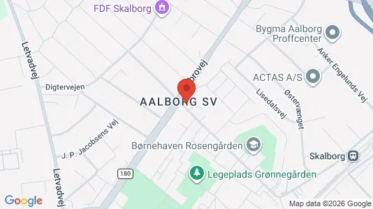 Apartments for rent i Aalborg SV - kort over placeringen