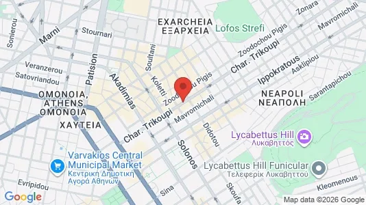Apartments for rent i Athens Exarchia - kort over placeringen