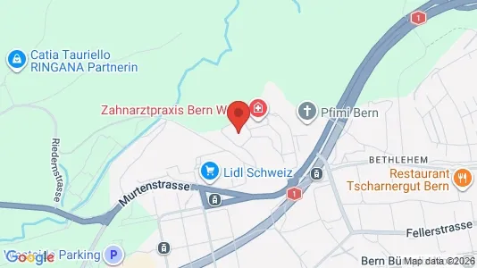 Apartments for rent i Bern-Mittelland - kort over placeringen
