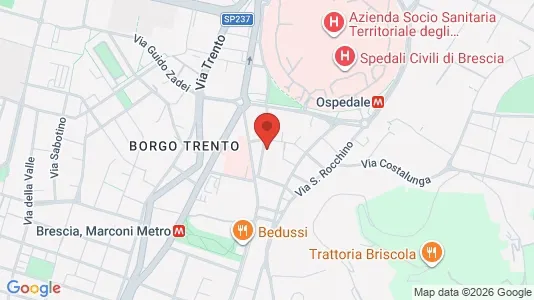 Rooms for rent i Brescia - kort over placeringen