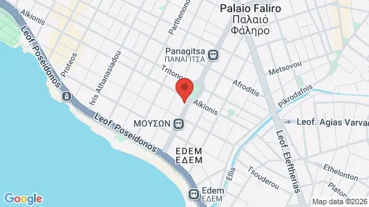 Apartments for rent i Palaio Faliro - kort over placeringen