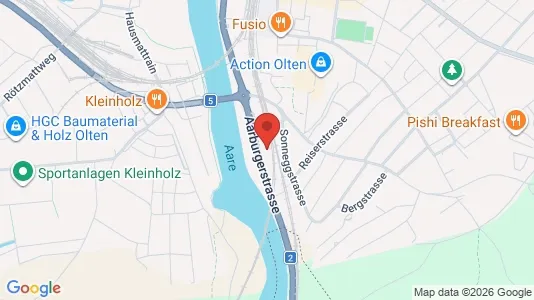 Apartments for rent i Olten - kort over placeringen