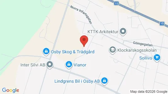 Apartments for rent i Osby - kort over placeringen