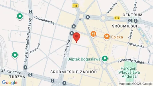 Apartments for rent i Szczecin - kort over placeringen