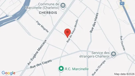 Apartments for rent i Charleroi - kort over placeringen
