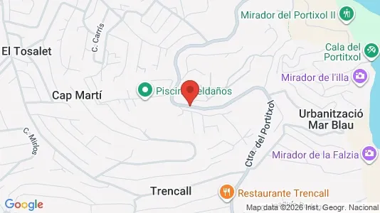 Apartments for rent i Jávea/Xàbia - kort over placeringen
