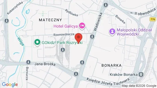 Apartments for rent i Kraków Podgórze - kort over placeringen