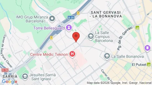 Apartments for rent in Barcelona Sarrià-St. Gervasi - Photo from Google Street View