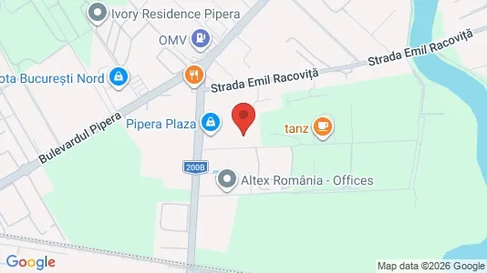 Apartments for rent i Voluntari - kort over placeringen