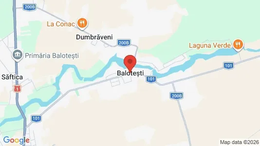 Apartments for rent i Baloteşti - kort over placeringen