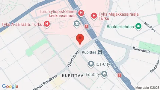 Apartments for rent i Turku - kort over placeringen