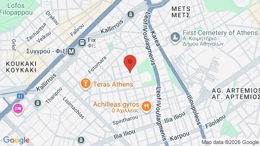 Apartments for rent i Athens Akropoli - kort over placeringen