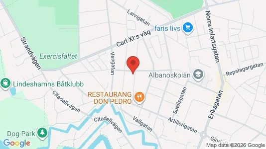 Apartments for rent i Landskrona - kort over placeringen