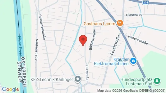 Apartments for rent i Fußach - kort over placeringen