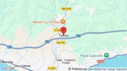 Apartments for rent i Torrox - kort over placeringen