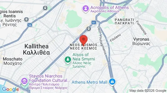 Apartments for rent in Athens Neos Kosmos - Photo from Google Street View