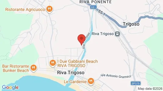 Apartments for rent i Casarza Ligure - kort over placeringen