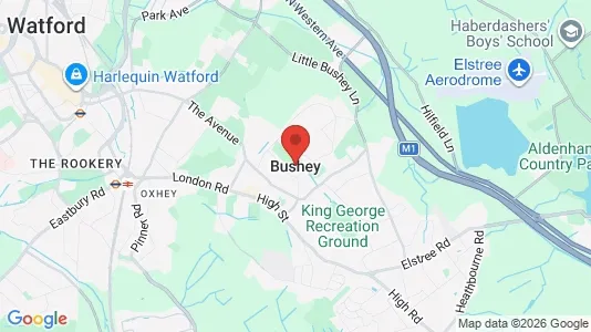 Apartments for rent i Bushey - Hertfordshire - kort over placeringen