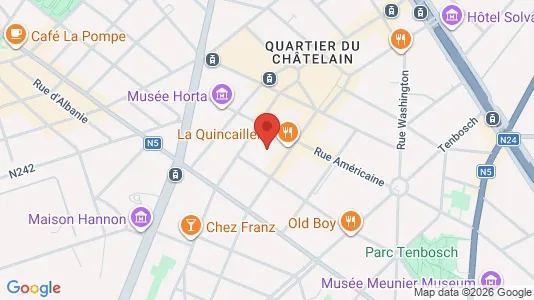 Apartments for rent i Brussels Elsene - kort over placeringen