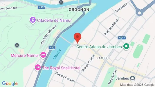 Apartments for rent i Namen - kort over placeringen