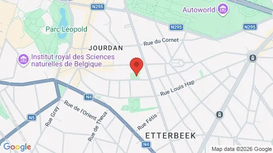 Apartments for rent i Brussels Etterbeek - kort over placeringen