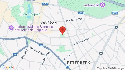 Apartments for rent i Brussels Etterbeek - kort over placeringen