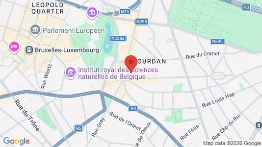 Apartments for rent i Brussels Etterbeek - kort over placeringen