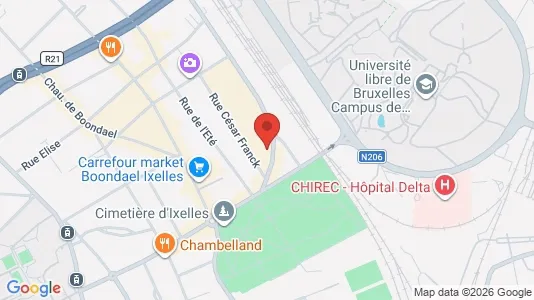 Apartments for rent i Brussels Elsene - kort over placeringen