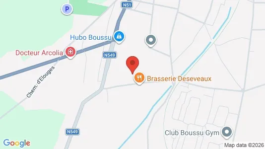 Apartments for rent i Boussu - kort over placeringen