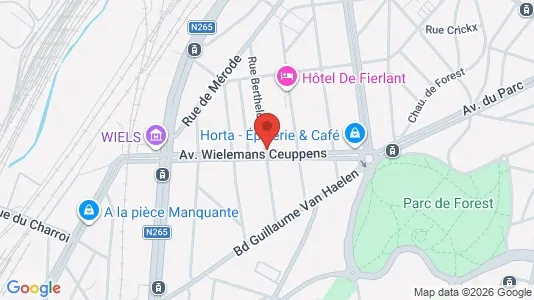 Apartments for rent i Brussels Vorst - kort over placeringen