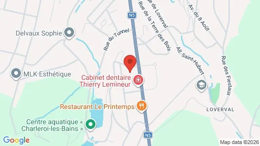 Apartments for rent i Gerpinnes - kort over placeringen