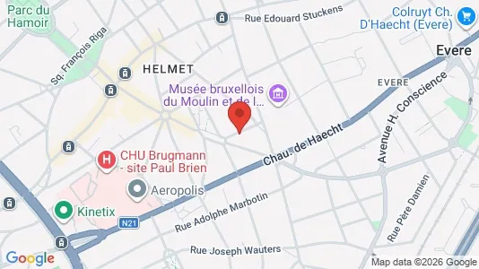 Apartments for rent i Brussels Schaarbeek - kort over placeringen