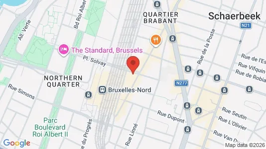 Apartments for rent i Brussels Schaarbeek - kort over placeringen
