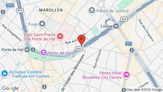 Apartments for rent i Stad Brussel - kort over placeringen
