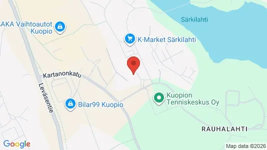 Apartments for rent i Kuopio - kort over placeringen