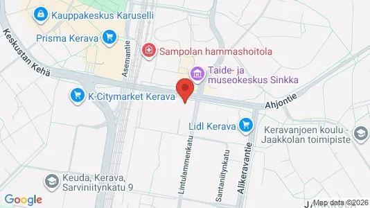 Apartments for rent i Kerava - kort over placeringen