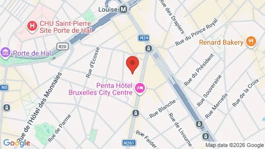 Apartments for rent i Brussels Sint-Gillis - kort over placeringen