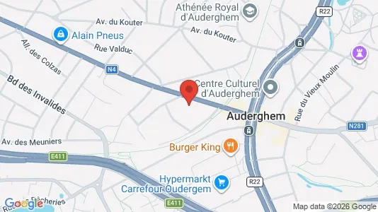 Apartments for rent i Brussels Oudergem - kort over placeringen