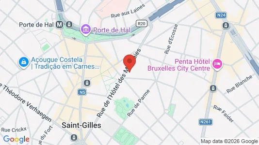 Apartments for rent i Brussels Sint-Gillis - kort over placeringen