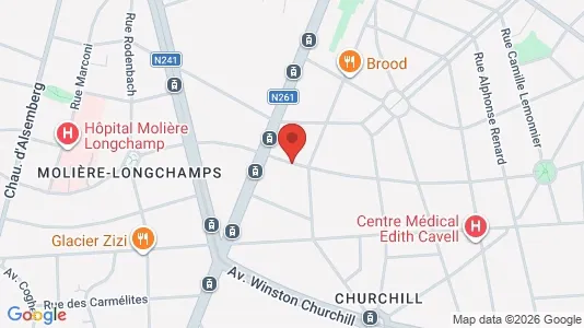 Apartments for rent i Brussels Elsene - kort over placeringen