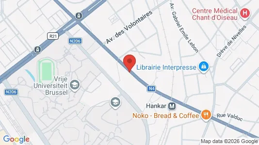 Apartments for rent i Brussels Oudergem - kort over placeringen
