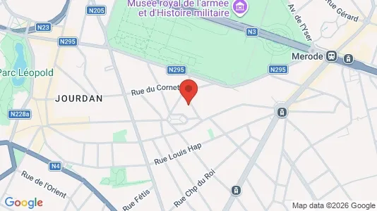 Apartments for rent i Brussels Etterbeek - kort over placeringen
