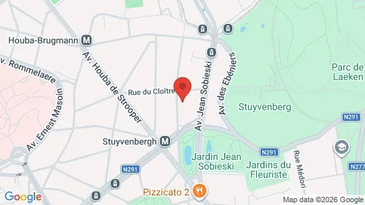 Apartments for rent i Stad Brussel - kort over placeringen