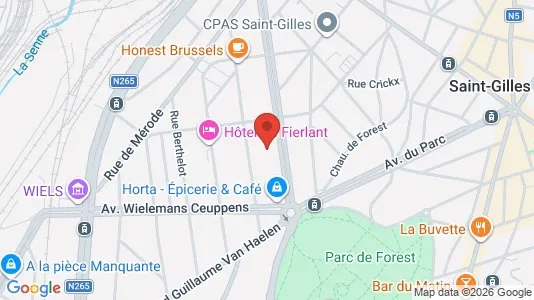 Apartments for rent i Brussels Vorst - kort over placeringen