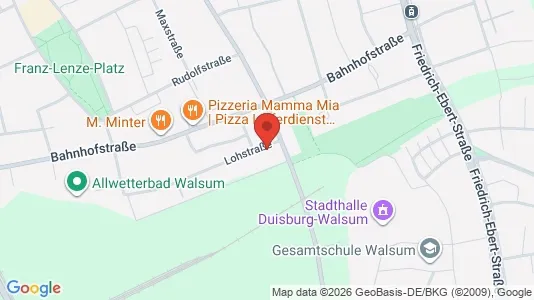 Apartments for rent i Duisburg - kort over placeringen