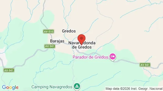 Apartments for rent i Navarredonda de Gredos - kort over placeringen