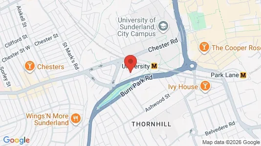 Apartments for rent i Sunderland - Tyne and Wear - kort over placeringen